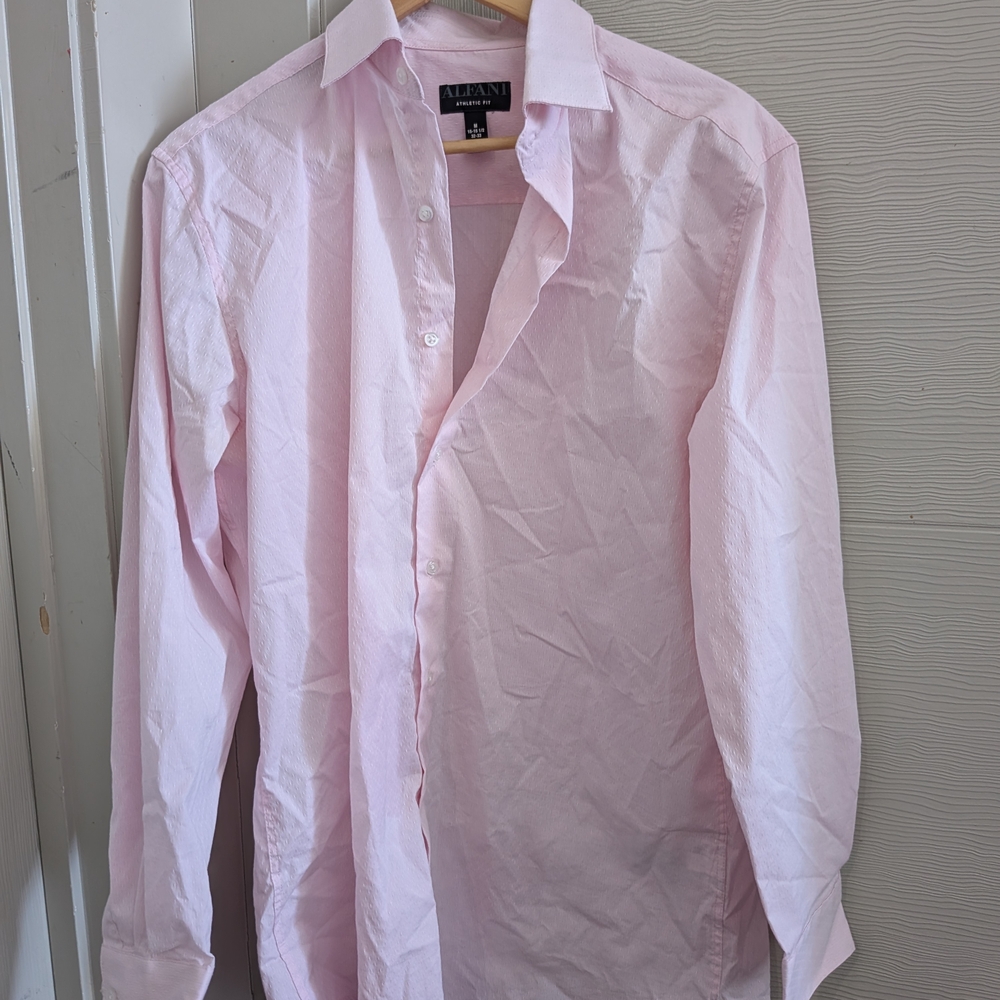 Alfani Men's Pink Dress Shirt